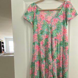 Lilly Pulitzer Tiered Swing Dress in XL